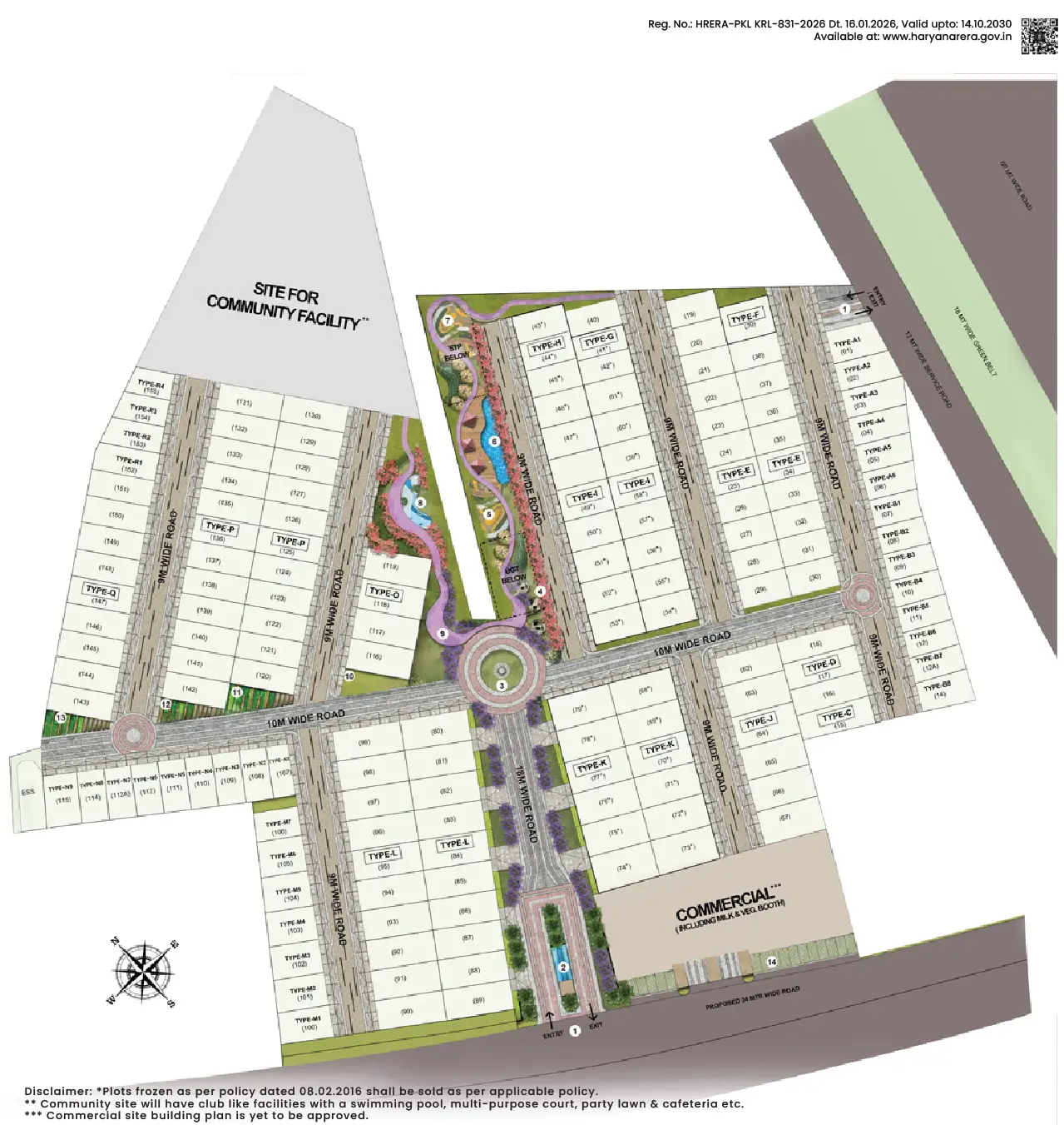 residential plot in Karnal map