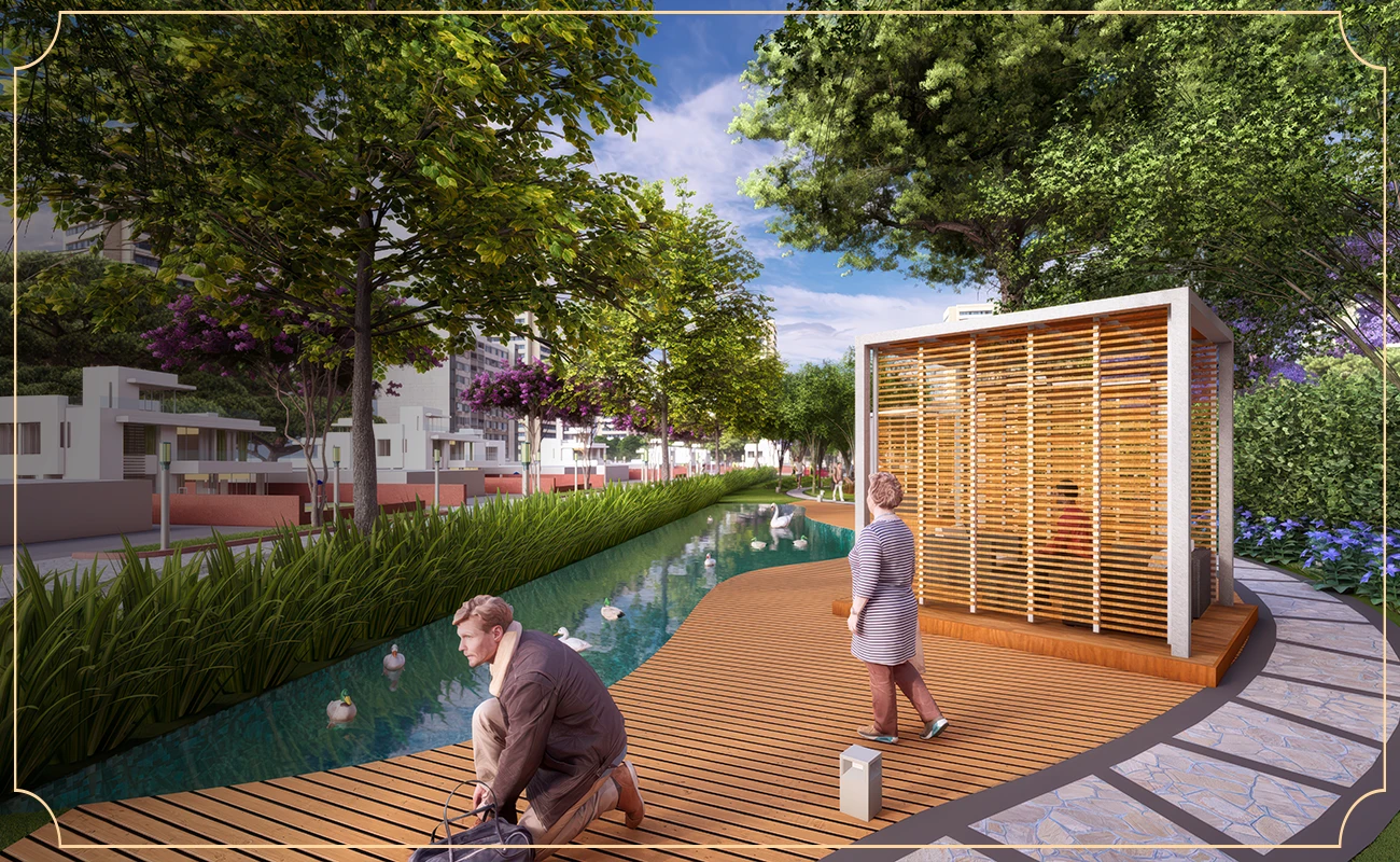 residential plots in Karnal with landscaped outdoor green area