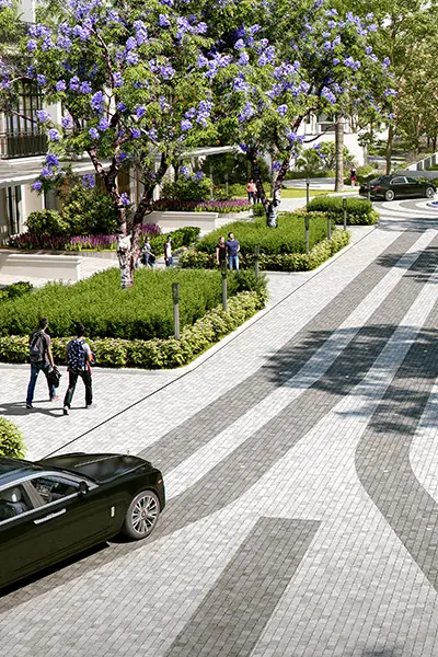 Outside view at residential plot in karnal