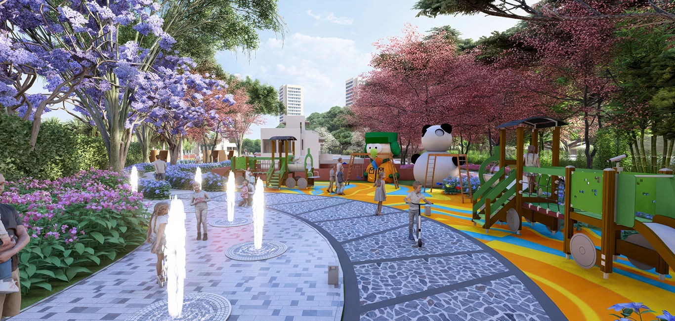 outside view at residential plot in karnal