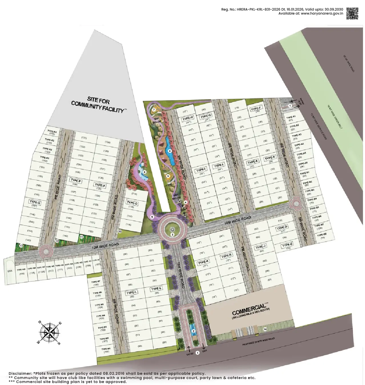 residential plot in Karnal map