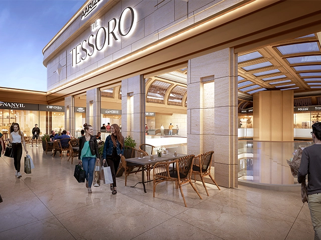 Outside view of retail space in gurgaon